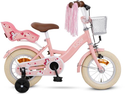 SJOEF Dolly Meisjesfiets 12 inch - Roze