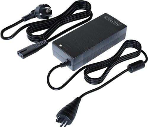 GO SOLID! ® Oplader geschikt voor Bosch PowerPack 300 fietsaccu - Elektrische fiets oplader 2A - 36V