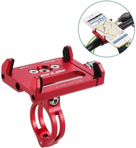 Mountian Bike Telefoon Fietshouder | Fietshouder | FIets Telefoon Houder | Beugel | Houder Fiets Telefoon | Bike holder - Rood
