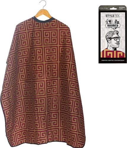 Styletek - Kap/Verfmantel Red & Gold Milan met drukknopen - 152x120cm