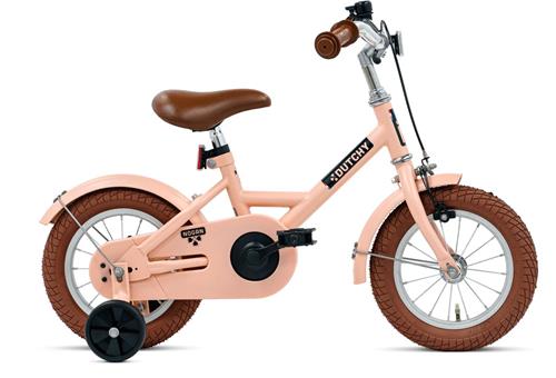 Nogan Dutchy Kinderfiets 12 Inch - Met Zijwieltjes - Verstelbaar Stuur & Zadel - Terugtraprem & V-Brake - Mat Roze