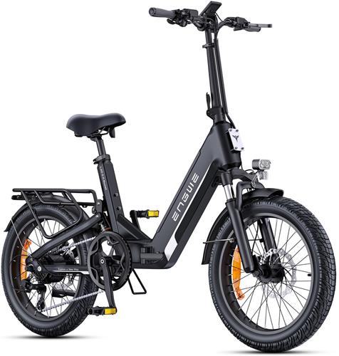 ENGWE L20 3.0 Boost Elektrische fiets - Actieradius 135km - Verwijderbare batterij 48V13.5Ah - Motor 250W - Shimano 7 versnellingen - Hydraulische schijfremmen - 20 Inch Commuter E-Bike - Fatbike - Zwart