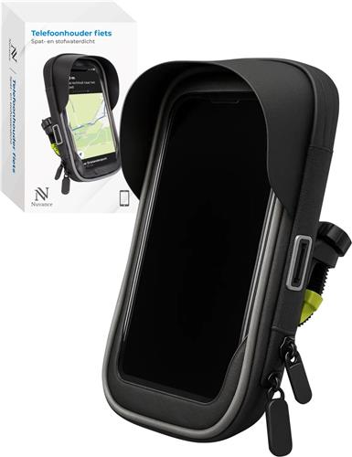 Nuvance Telefoonhouder Fiets - GSM Houder voor Fiets & Motor Stuur - Waterdicht - 360 Graden - Fietshouder voor Smartphones