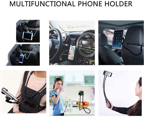 Telefoonhouder Nek - Lazy Neck Smartphone Houder - Universele Nekhouder - Universeel - Blauw