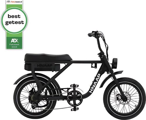 KNAAP - AMS X BLACK + Front rack + Crate - Elektrische fatbike - Best getest 2024 - Rijklaar - 2 jaar garantie - Lid van RAI vereniging