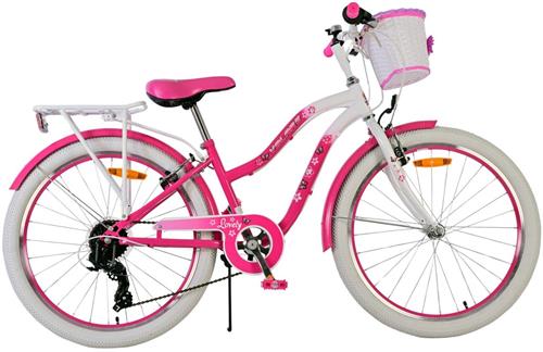 Volare Lovely Kinderfiets - Meisjes - 24 inch - Roze - 7 Versnellingen