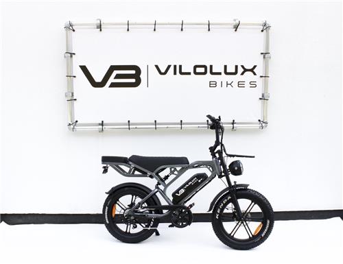 Vilolux® Fatbike electrisch - Fatbike V20 PRO MAX - 2025 Model - Achterzit - Voorrek - Legaal - Rijklaar geleverd - Niet opvoerbare fatbikes - 2 Jaar garantie - Telefoontasje - Hydraulische remmen - Alarm - Dark Grey