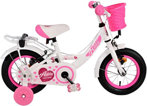 Volare Ashley Kinderfiets - Meisjes - 12 inch - Wit - Twee handremmen