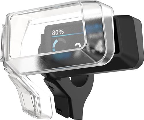 kwmobile elektrische fiets displaycover geschikt voor BoschPurion 200 cover - Display en randen beschermhoesje voor gps in transparant