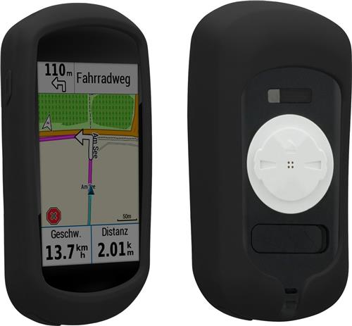 kwmobile fietscomputer gps hoes geschikt voor Garmin Edge Explore hoesje - Beschermhoes voor fietsnavigatie - Siliconen cover