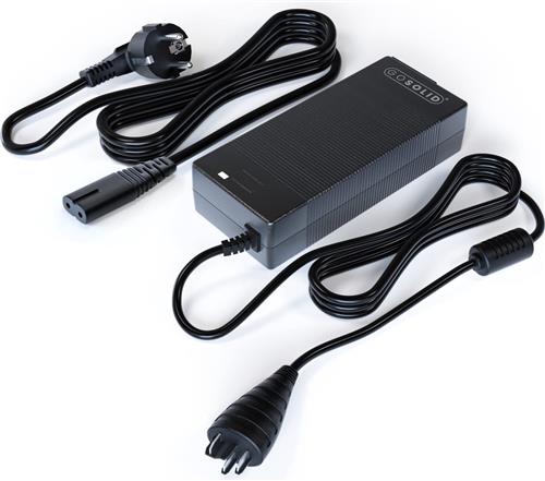 GO SOLID! ® lader geschikt voor Bosch Active Performance fietsaccu - Elektrische fiets oplader 4A - 36V