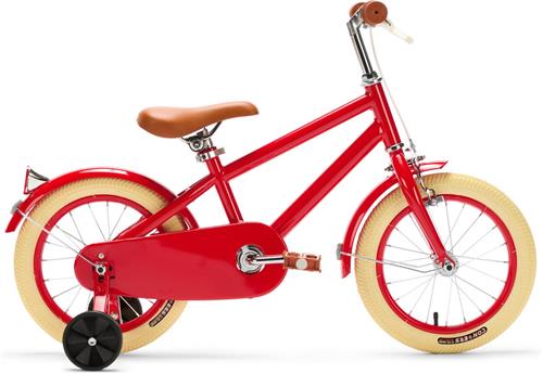 Generation Retro 14 inch Rood  Kinderfiets - Fiets voor kinderen van 3 tot 5 jaar