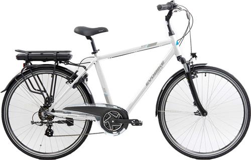 Minerva Evobike Elektrische Fiets 28 Inch - E-bike 53 cm - Middenmotor - Herenfiets - 7 Versnellingen - V-Brakes - Wit
