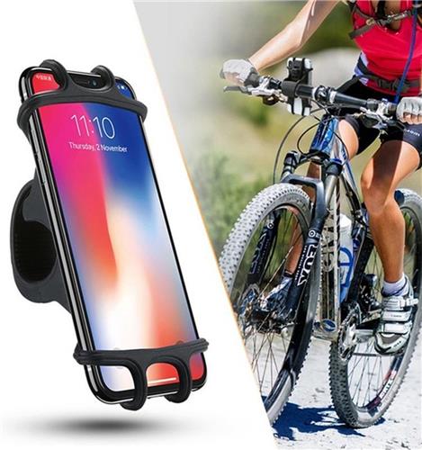 Eldur Universele Telefoonhouder Fiets - 4 tot 6.5 inch - Zwart