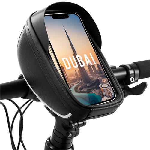 Telefoonhouder Fiets met Opbergruimte - GSM, Telefoon, Mobiel Houder - Stuur Fietshouder