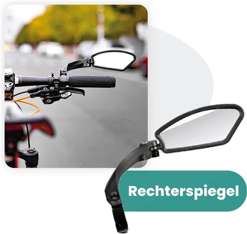 Voltano Fietsspiegel - Achteruitkijkspiegel - Verstelbaar - Rechts