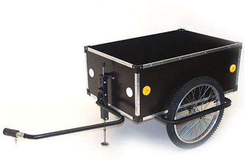 Roland Jumbo D" - Fietskar - 20" - Asbevestiging - Zwart