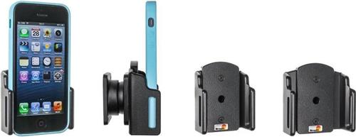 Brodit houder geschikt voor Apple iPhone 5 / SE Passieve verstelbare houder met swivelmount. Met hoes