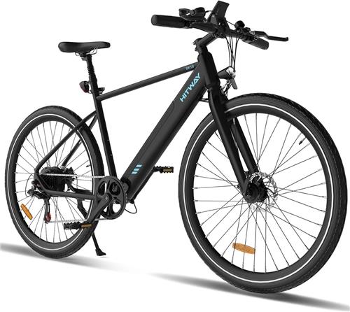 Hitway Elektrische Fiets BK19 - 27.5 Inch City Commuter EBike met Afneembare 36V 12Ah Lithium Batterij - Mountain E-Bike met 250W Motor - 7 Versnellingen - IP54 Waterdicht