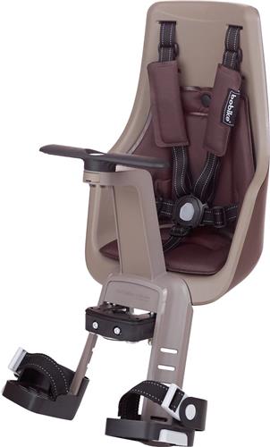 Bobike Exclusive Mini Plus Fietsstoeltje - Stuurbevestiging - Chocolate