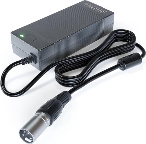 GO SOLID! ® Oplader geschikt voor Qwic Performance, Qwic Trend, Qwic Compact 36V - XLR 4 pins