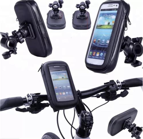 HiCHiCO® Weather Resistant Bike Mount Size M Tot 4.7 - Fiets Motorfiets Telefoon Houder Waterdicht Fiets Phone Case Bag Voor All Smart Phone STAND