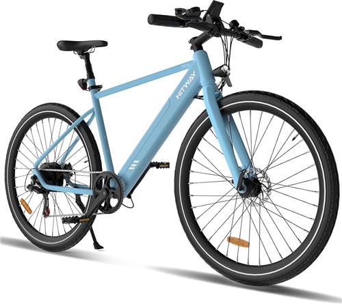 Hitway Elektrische Fiets BK19 - 27.5 Inch City Commuter EBike met Afneembare 36V 12Ah Lithium Batterij - Mountain E-Bike met 250W Motor - 7 Versnellingen - IP54 Waterdicht