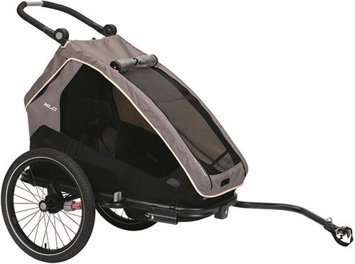 XLC MonoS Fietskar - Grijs - BS-C09 - Kinderwagen - Jogger