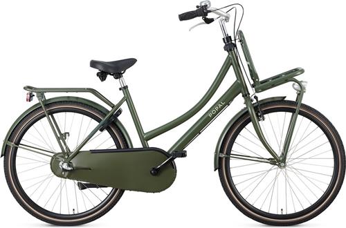 Popal Daily Dutch Basic+ N3 - Kinder Transportfiets - 26 Inch - Legergroen