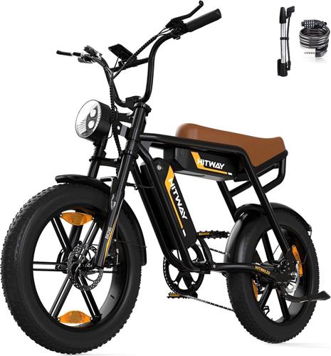 Hitway Elektrische Fiets BK29S - 20*4.0 Inch Fatbike - Twee Afneembare 48V 13Ah Lithium Batterij - Mountain Snow EBike met IP54 Waterdicht - City Commuter E-Bike met 250W Motor - 7 Versnellingen