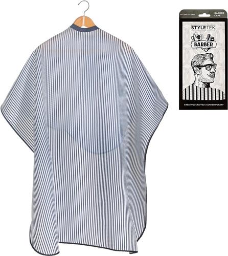 Styletek - Kap/Verfmantel Pin Stripe met drukknopen - 152x120cm
