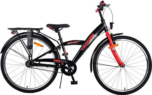 Volare Thombike Kinderfiets - Jongens - 26 inch - Zwart Rood - 3 versnellingen