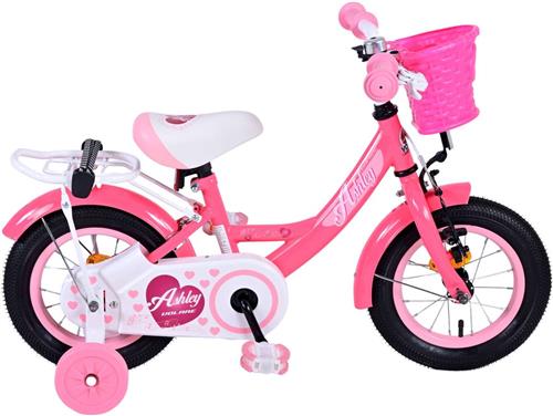 Volare Ashley Kinderfiets - Meisjes - 12 inch - Rood/Roze