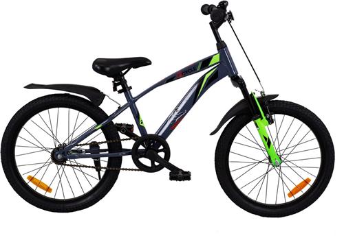 2Cycle Panter - 20 inch - Grijs-Groen- Kinderfiets - 6 tot 8 jaar