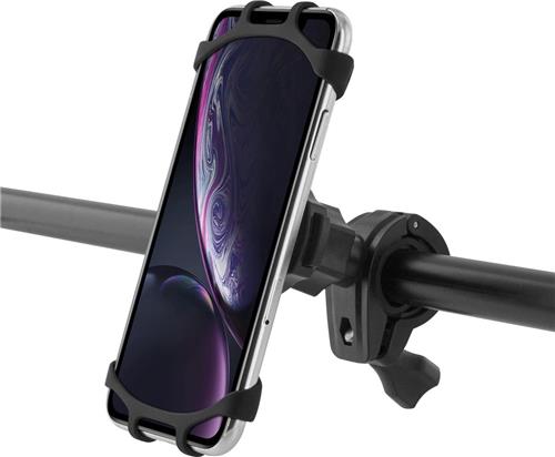Azuri telefoonhouder voor op de fiets - Universeel - Zwart