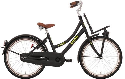 Bikefun Load 20 meisjesfiets met remnaaf - mat zwart