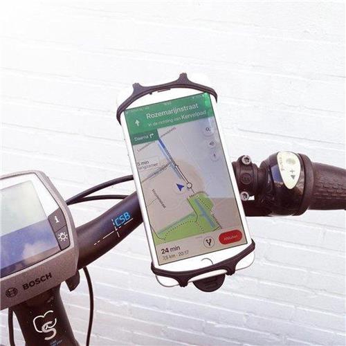 Luxe Bass - Fietshouder - Telefoonhouder - 360 draaibaar - Universeel - gsm houder fiets - telefoon houder - iphone - samsung - LB-434