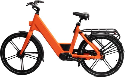 Ostrichoo Caesar E-Bike (oranje): Revolutionaire 540WH FastCap Batterij  Snelste Oplaadtechnologie, 120km Bereik, Brandveilig, Bafang Middenmotor, Onderhoudsvrij Comfort met Antilek Banden