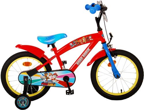Paw Patrol Kinderfiets - Jongens - 16 inch - Rood Blauw