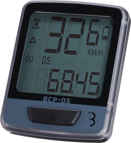 BBB Cycling Fietscomputer Bedraad - Kilometerteller Fiets - 7 functies - Snelheidsmeter Fiets - Zwart/Zilver - DashBoard 7 BCP-05