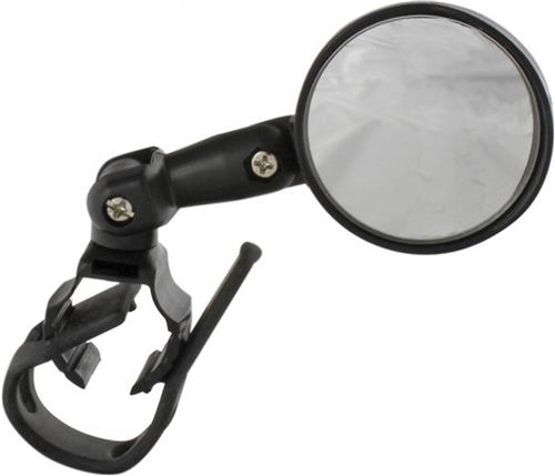 M-Wave Compacte fiets spiegel - 3D verstelbaar - Parabolisch - Ø46mm - Zwart