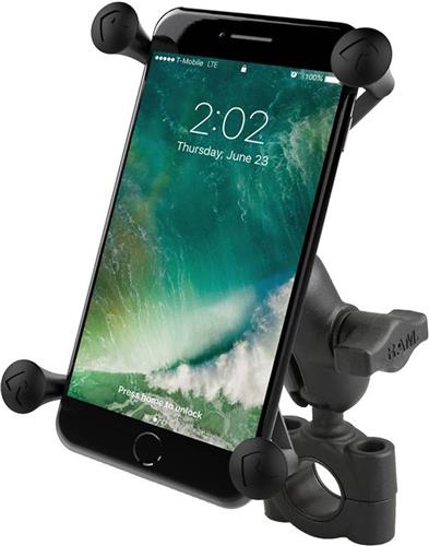 Torque large smartphone stangbevestigingset met X-Grip RAM-B-408-75-1-A-UN10U - Kort