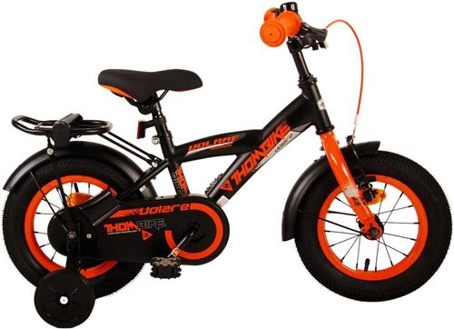 Volare Thombike Kinderfiets - Jongens - 12 inch - Zwart Oranje