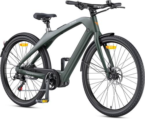 ENGWE N1 Pro Elektrische fiets - Actieradius 100km - Verwijderbare batterij 36V10Ah - Motor 250W - met koppelondersteuning - Frame van koolstofvezel - 7-versnellingsbak - Wieldiameter 700C - Groen