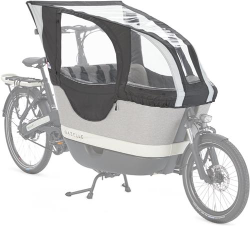 Gazelle Regenhoes tbv. Makki Bakfiets - Zwart