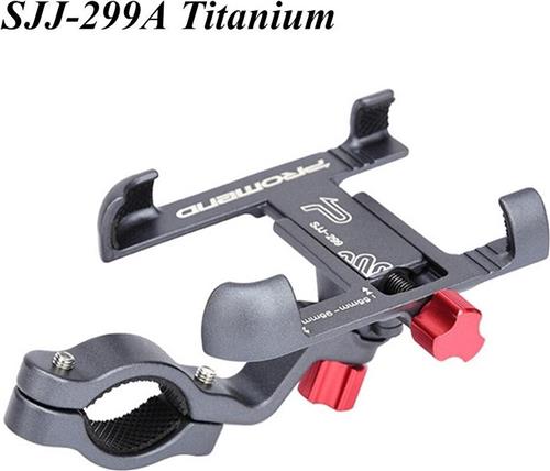 Telefoonhouder voor fiets ,iphone12, E-step, montainbike | kleur TITANIUM