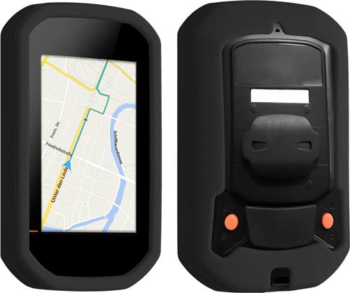 kwmobile fietscomputer gps hoes geschikt voor Bryton Rider 420 / 320 hoesje - Beschermhoes voor fietsnavigatie - Siliconen cover