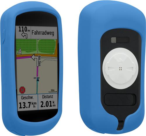 kwmobile fietscomputer gps hoes geschikt voor Garmin Edge Explore hoesje - Beschermhoes voor fietsnavigatie - Siliconen cover