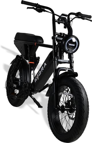 Kadrabikes V4 Midnight Black - Elektrische Fatbikes - Elektrische Fiets - 250 Watt - Ebike - Dubbel Geveerd