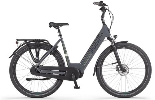 PUCH E-Modern N7 Elektrische Fiets  E-bike  Rijklaar Geleverd - Lage Instap - Framemaat 54 - Uitneembare Accu - 28 Inch - 250W Ananda Middenmotor - 150 km Actieradius - Basalt Grey Glossy